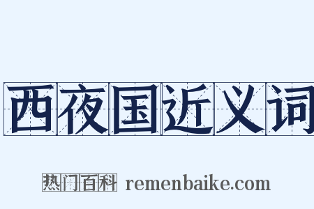西夜国近义词是什么意思的图片
